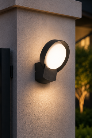 Corpuri de Iluminat Exterior - Aplica Led de exterior 1280lm, 16W, 21x18x15cm, IP54, lumina neutra, negru