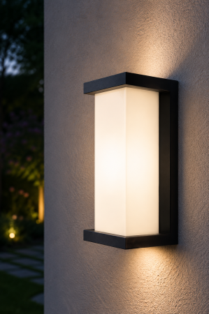 Corpuri de Iluminat Exterior - Aplica Led de exterior 1350lm, 18W, 26x12cm, IP54, lumina rece, negru