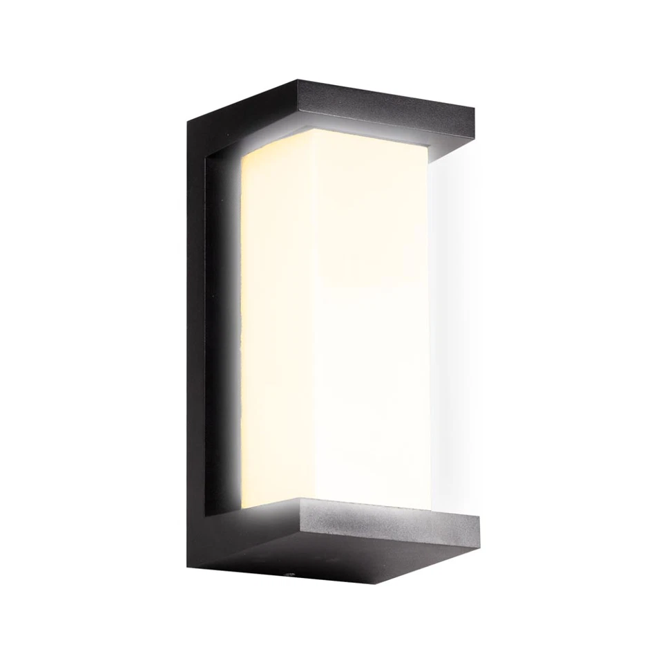 Aplica Led de exterior 1350lm, 18W, 26x12cm, IP54, lumina rece, negru [4]