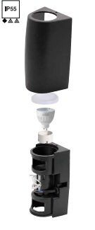 Aplica Led de exterior 600lm, 6W, 17cm, IP55, negru - Marta [9]