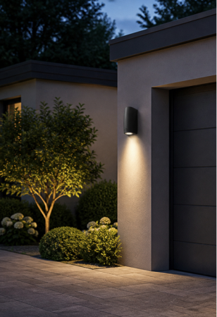 Aplica Led de exterior 600lm, 6W, 17cm, IP55, negru - Marta [1]
