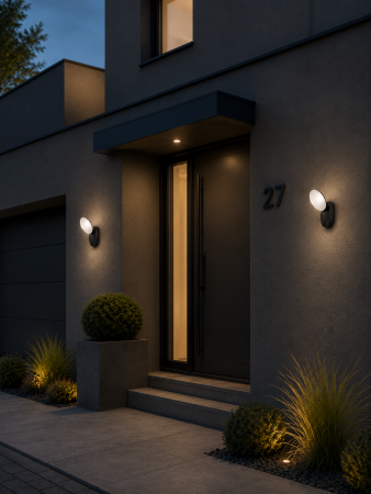 Aplica LED de exterior 825lm, 11W, 14x18cm, Ip54, negru - Brightlit [1]