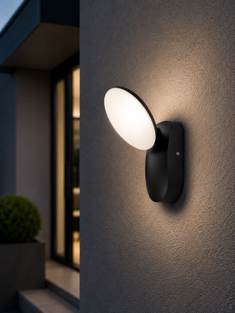 Corpuri de Iluminat Exterior - Aplica LED de exterior 825lm, 11W, 14x18cm, Ip54, negru - Brightlit