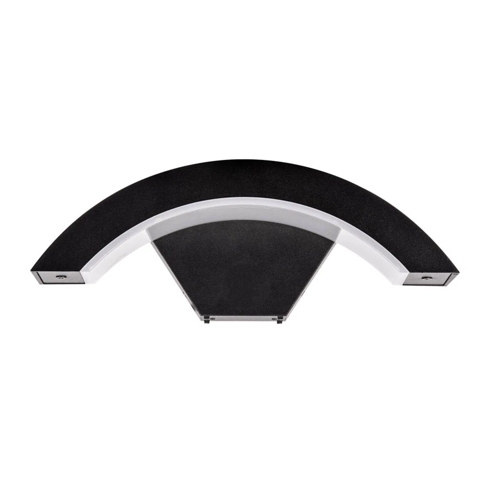 Aplica LED de exterior fara senzor, 1200lm, 29.3cm,24W, IP54, negru - Detroit [5]