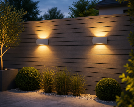 Aplica Led E27 de exterior 800lm, 6W, 13x30cm, lumina neutră IP66, gri - Francy [3]