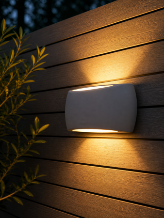 Aplica Led E27 de exterior 800lm, 6W, 13x30cm, lumina neutră IP66, gri - Francy [2]