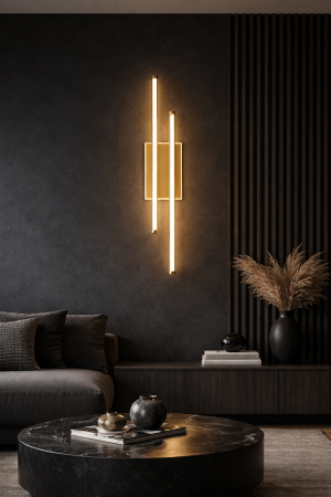 Aplica LED Flame 2850lm 30W 3CCT auriu dimabila