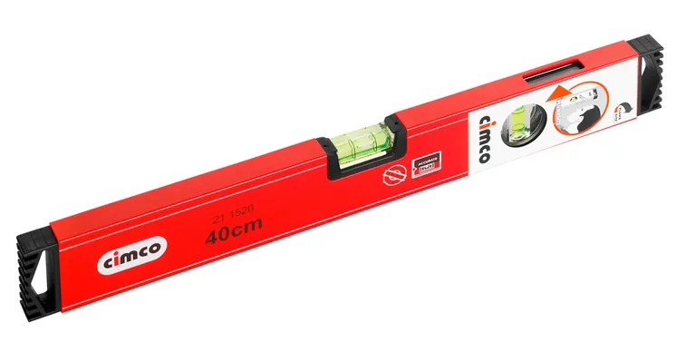 Boloboc aluminiu 400mm Plumb Site® Dual-View, rosu