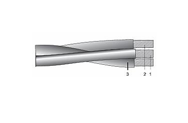 Cabluri energie joasa tensiune - aluminiu - Cablu electric T2XIR 50/8 OL-AL 3x50 mm, aluminiu, 1m