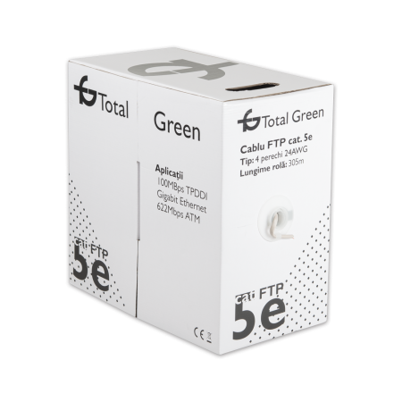 Cablu retea FTP CAT5E, cupru, T&G, 305m [3]
