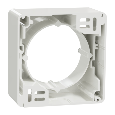 Cadru pentru montaj aparent 1 post, rama simpla, Sedna Design, alb, SDD111901 [2]