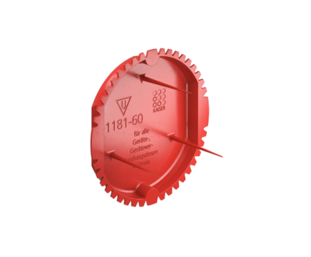 Capac pentru doza aparat Ø 60 mm, rosu