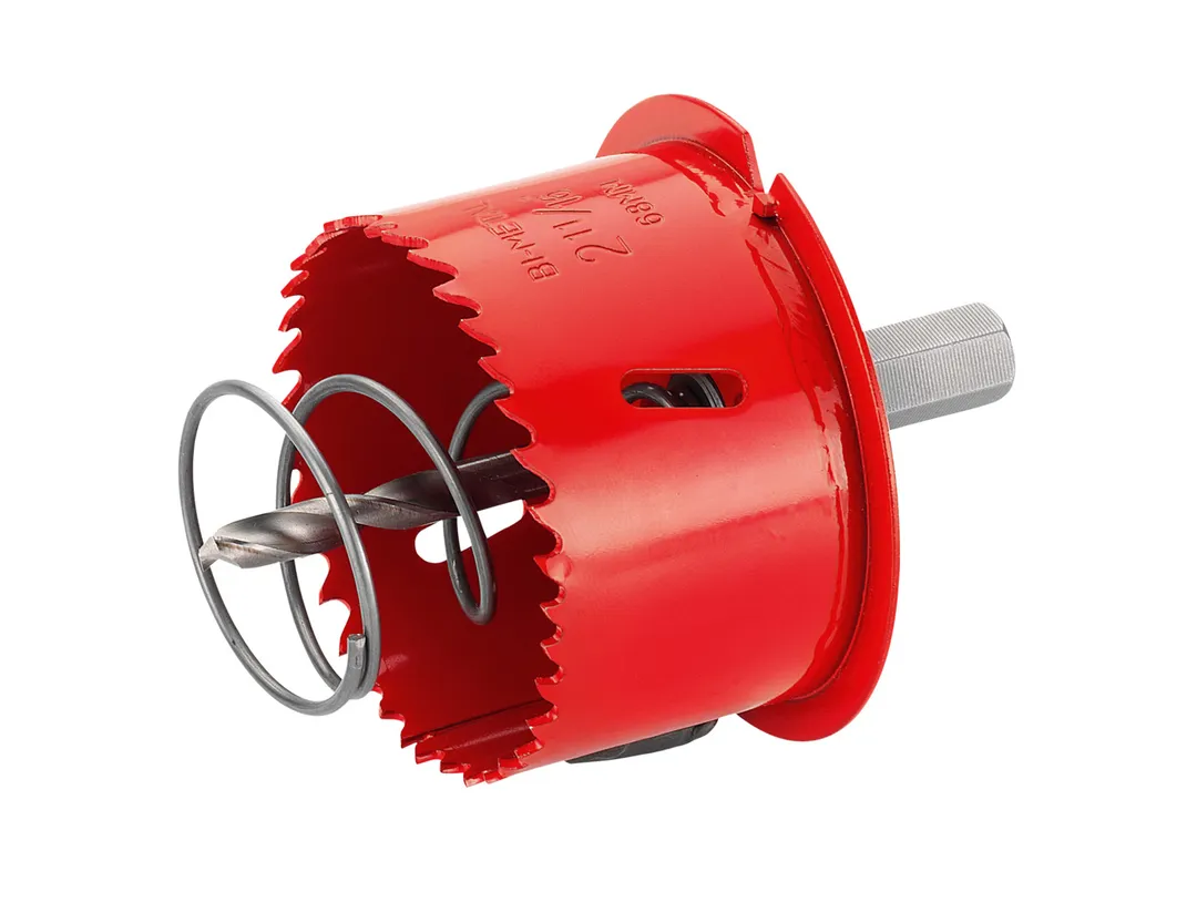 Carota cu burghiu, arc si saiba de montare, HSS, 68 mm Ø