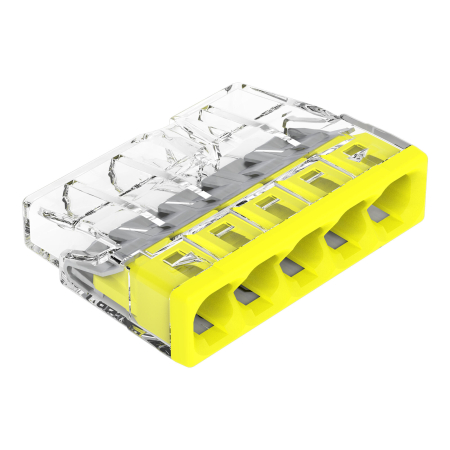 Cleme si Conectori - Clema conexiune pentru 5 conductori unifilari 0.5-2.5 mmp, 24A, set 10 buc.