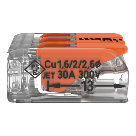 Clema legatura cu parghie 3P, 0.5 - 6mmp, 41A, 221-613, set 10 buc. [1]
