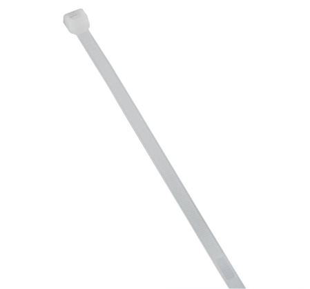 Fasete (Soricei plastic) - Coliere plastic zimtate (soricei) 290×3,6 mm, 100 buc, alb