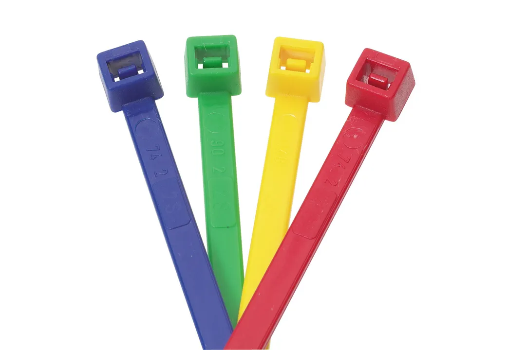 Fasete (Soricei plastic) - Coliere plastic zimtate (soricei) 4.5 x 200 mm, buc, rosu