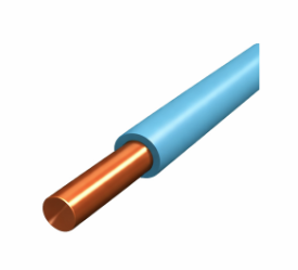 Conductori rigizi - Conductor FY 2.5 mm (H07V-U), albastru, 450/750V, cupru, 100ML