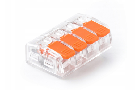Cleme si Conectori - Conector rapid cu parghie 4P, 0.5 - 4mmp, set 20 buc