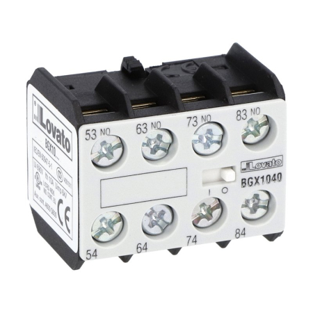 Contactoare, Relee si Temporizatoare - Contact auxiliar, terminale cu surub, pentru minicontactoare seria BG..., 4NO