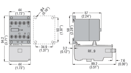 Contactor 3 poli, curent de lucru IEC Ie (AC3) = 9A, bobina AC 50/60Hz, 230VAC [2]