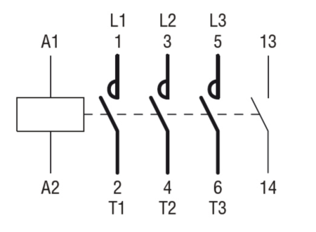 Contactor 3 poli, curent de lucru IEC Ie (AC3) = 9A, bobina AC 50/60Hz, 230VAC [3]