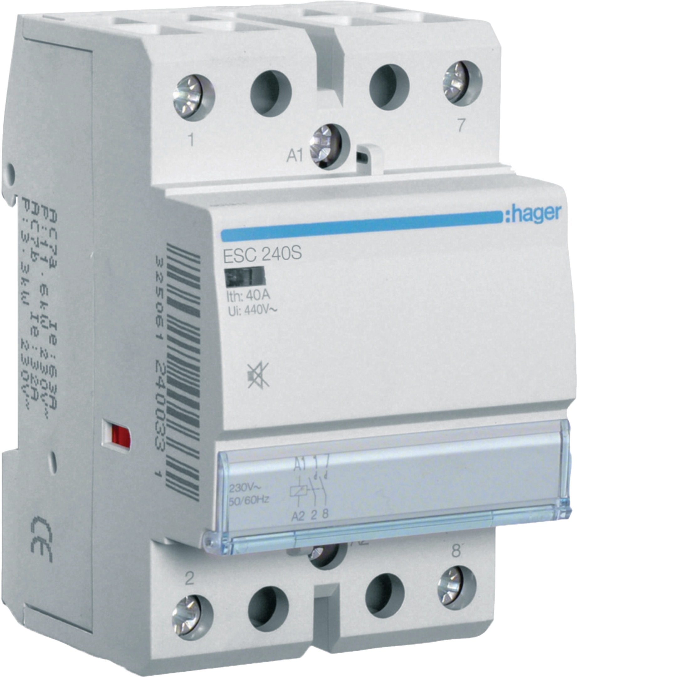 Contactoare, Relee si Temporizatoare - Contactor silentios modular, 40A, 2ND, 230V, ESC240S