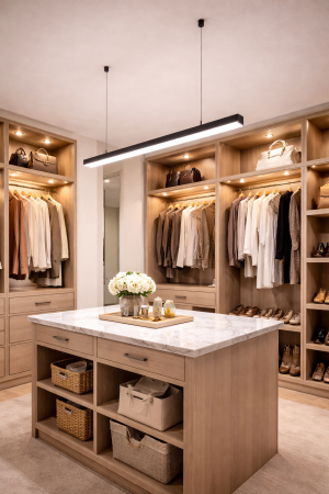 Corpuri de Iluminat Interior - Corp LED liniar, interconectabil, 6000lm, 50W, 4000K, 1500mm, IP44, negru