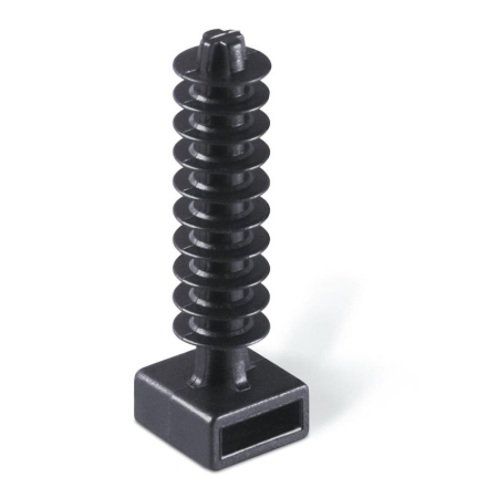 Fasete (Soricei plastic) - Diblu pentru fixare coliere zimtate 7÷8mm, 10 buc, negru