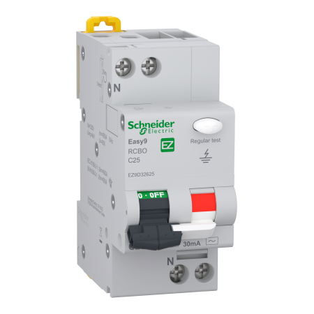 Sigurante si Protectii Diferentiale (RCCB / RCBO) - Disjunctor diferential RCBO 1P+N, 25A/30mA, C, 4.5kA, tip AC