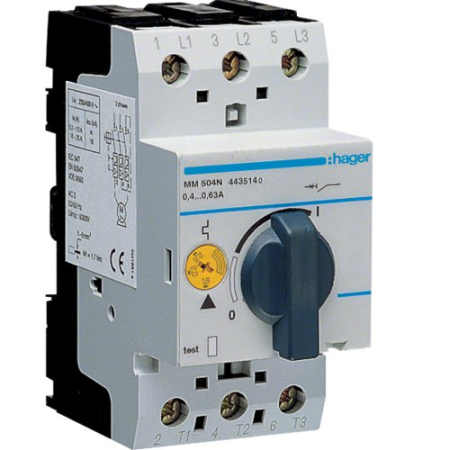 Sigurante Automate (MCB) - Disjunctor motor (Protectie motor) 0.4 - 0.63A, MM504N