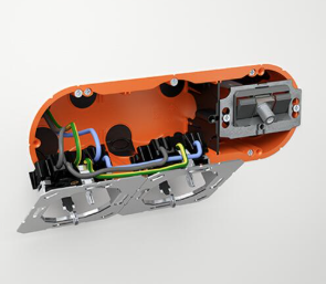 Doza aparat ermetica, 3M, montaj incastrat, 48 mm, ECON® [1]