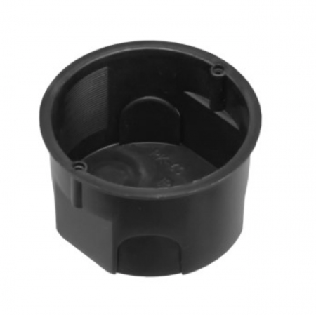 Doze de Aparat - Doza aparat, montaj incastrat, Ø 60 mm,  IP30, negru