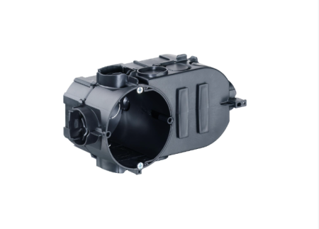 Doza aparat pentru electronice, montaj incastrat, 67 mm, Ø 60 mm, negru