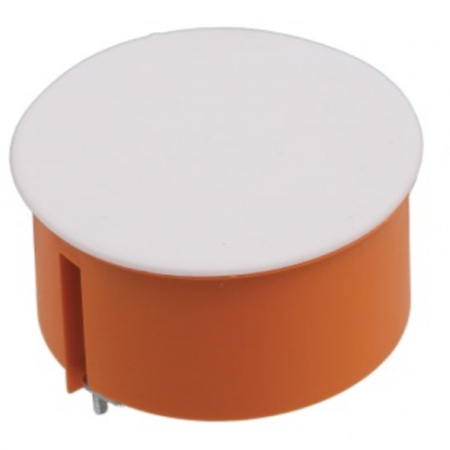 Doze de Legatura - Doza de legatura cu capac, Ø 80 mm,  49mm,  IP30, rigips