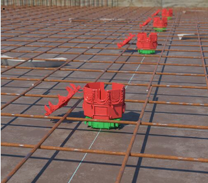 Doza pentru cabluri, B¹ 45° , in beton, Ø 35 mm [1]