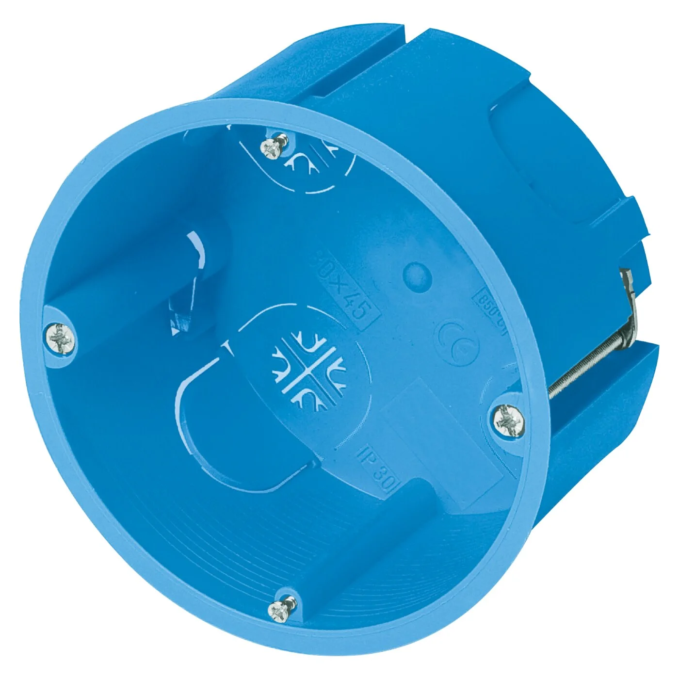 MANAGEMENT CABLU SI DOZE - Doza pentru rigips, montaj incastrat, Ø80X45 mm, albastra