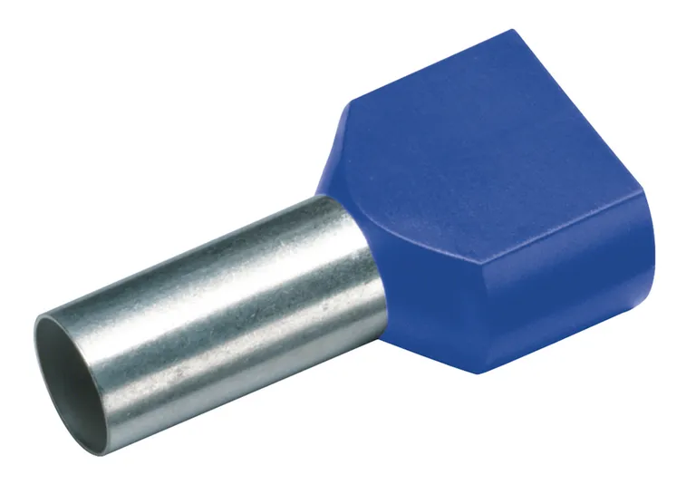 Ferule (Pini terminali) - Ferule (Pini terminali) dubli 2 x 0.75 mm², L=10mm, set 100 buc