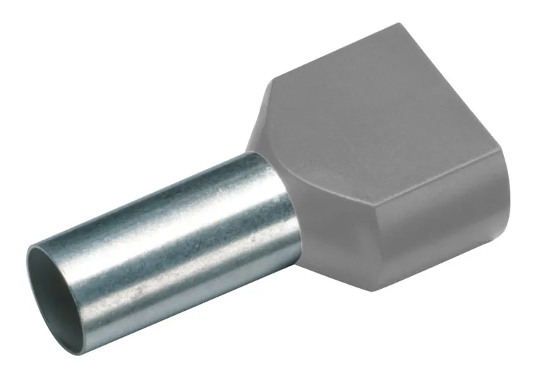 Ferule (Pini terminali) - Ferule (Pini terminali) dubli 2 x 1.0 mm², L=10mm, set 100 buc