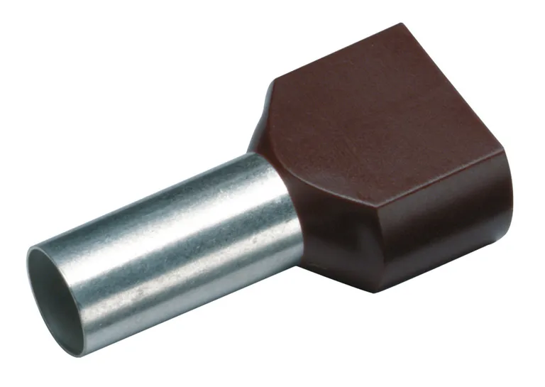 Ferule (Pini terminali) - Ferule (Pini terminali) dubli 2 x 10.0 mm², L=14mm, set 100 buc