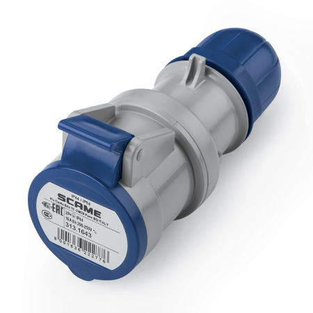 Prize si Fise Industriale - Priza industriala mobila 16A, 2P+E 6h 200-250V, monofazat, 313.1643