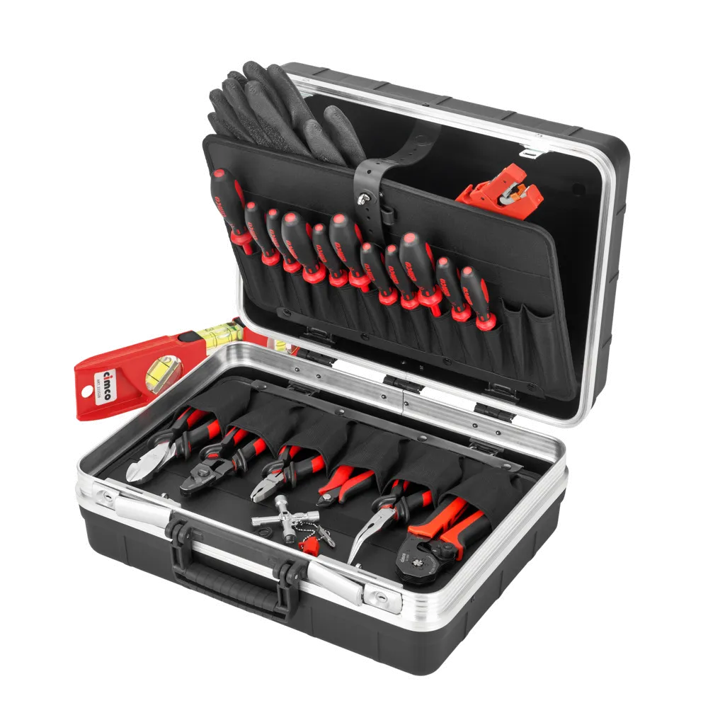 Truse si seturi de scule - Geanta de scule pentru electricieni cu 21 scule, 395x455x205 mm