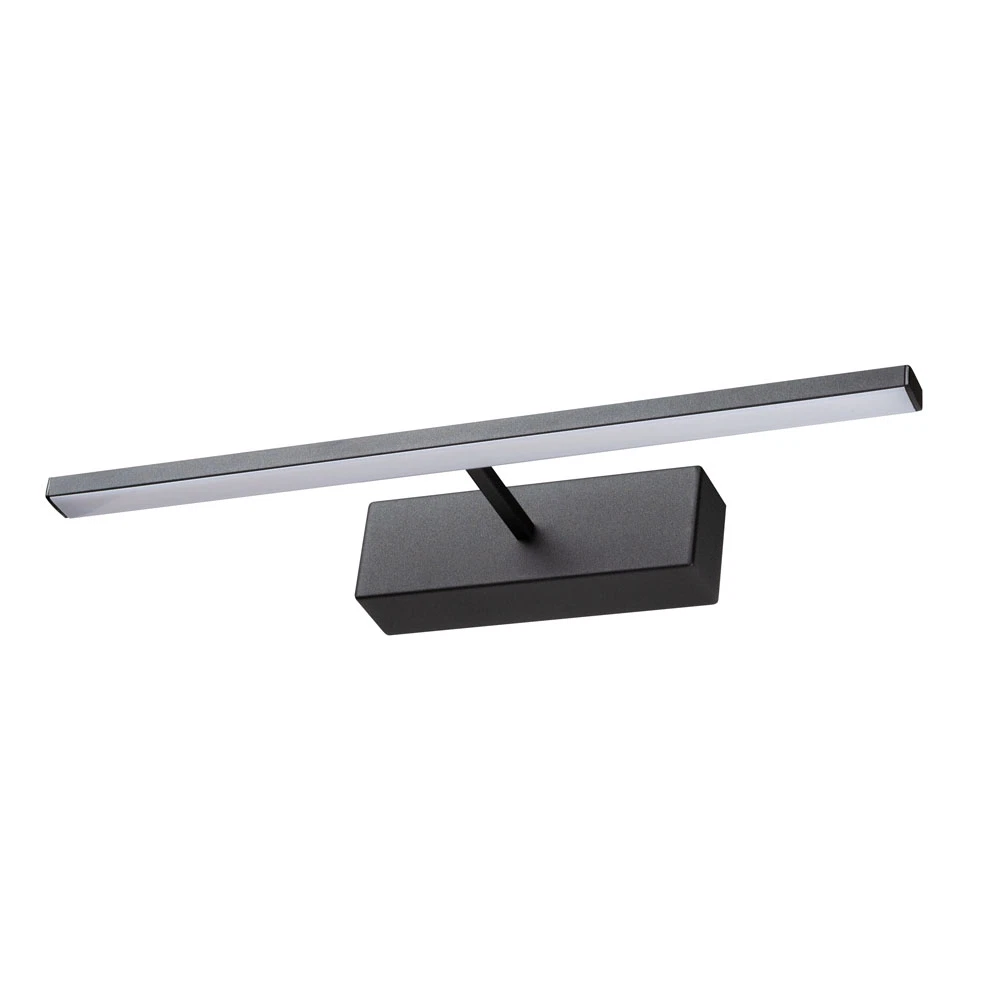Lampa de oglinda pentru baie, 40 cm, IP44, lumina neutra, negru [4]