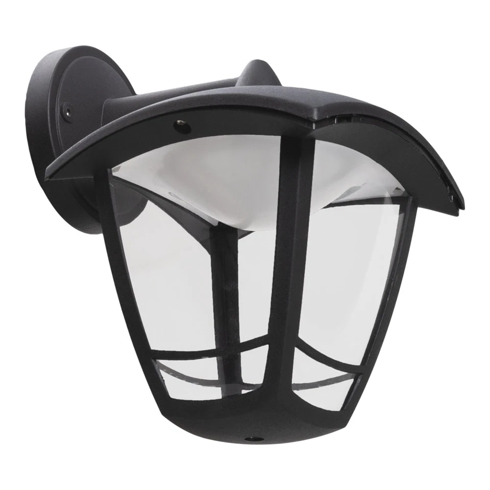 Lampa LED de gradina 640lm, 8W, lumină neutră, IP44, negru, orientare jos [2]