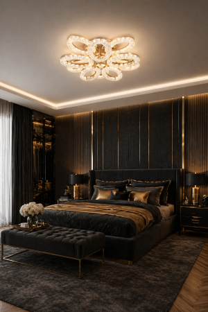 Lustra LED 15360lm, 120W, 3CCT, IP20, auriu - Lucce [2]