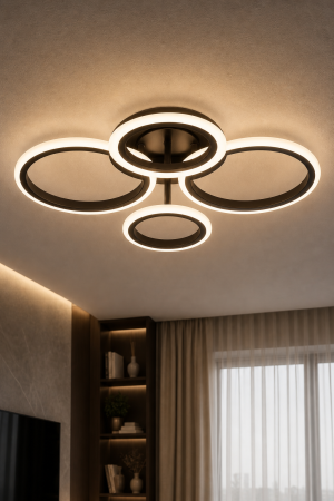 Lustra LED 3750lm 50W 3CCT maro dimabila - Mira