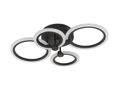 Lustra living LED URBAN, 3150lm, 45W, 3CCT, negru, dimabila [7]