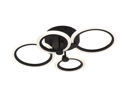 Lustra living LED URBAN, 3150lm, 45W, 3CCT, negru, dimabila [6]