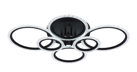 Lustra living LED  6300lm Lumia 90W 3CCT negru dimabila [5]