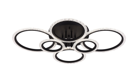 Lustra living LED  6300lm Lumia 90W 3CCT negru dimabila [4]